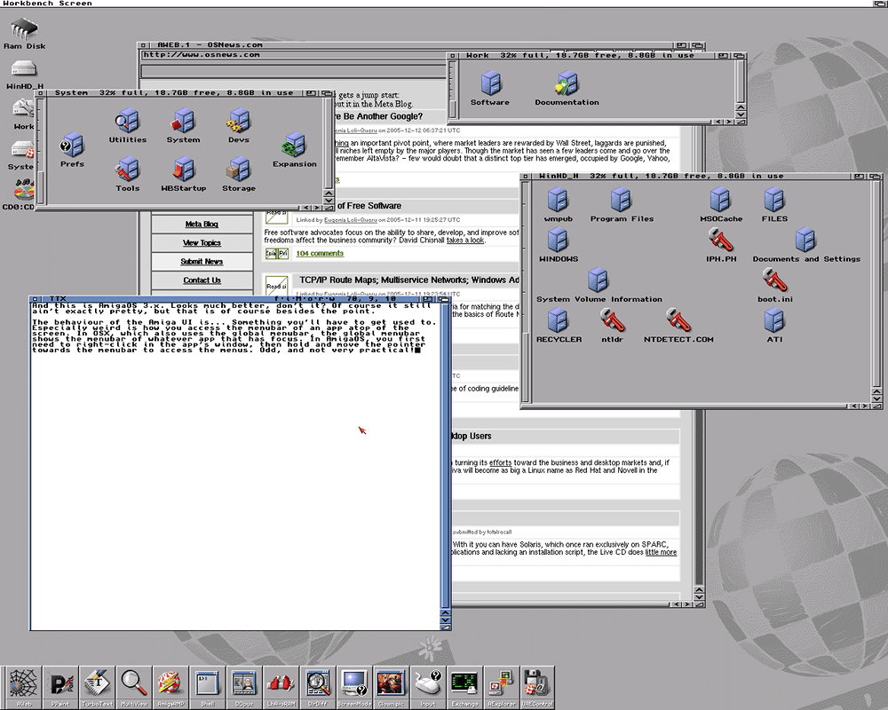 Скриншот AmigaOS
