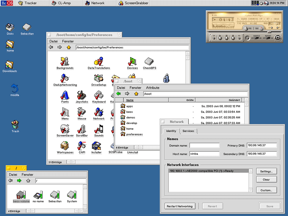 Скриншот Beos